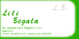 lili begala business card